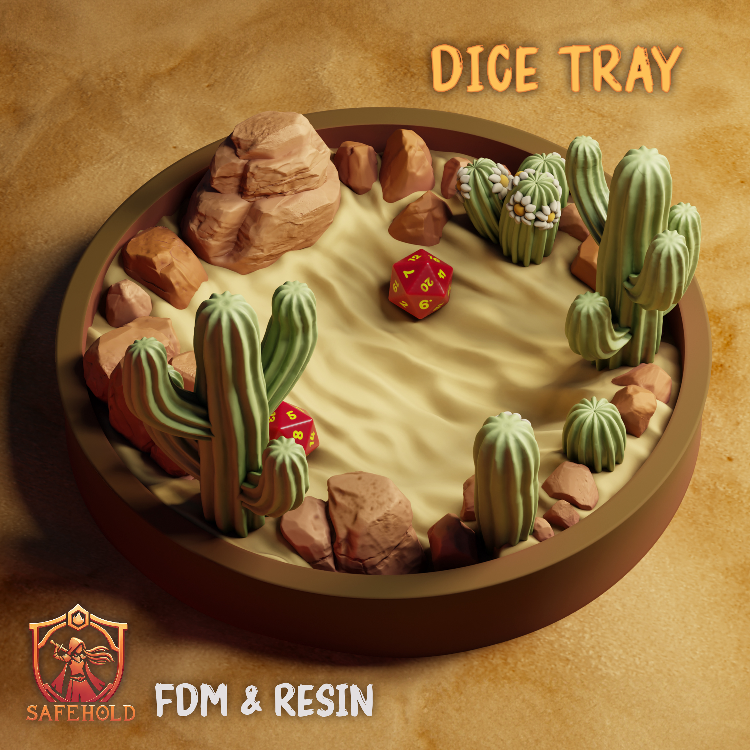 Desert Dice Tray